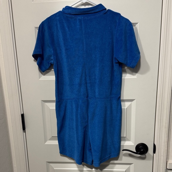 UNIQUE 21 TOWELLING BEACH PLAYSUIT IN BLUE Size 4 - Picture 4 of 4